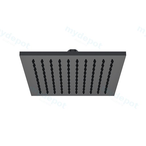 Square Rain Shower Head 200mm Matte Black