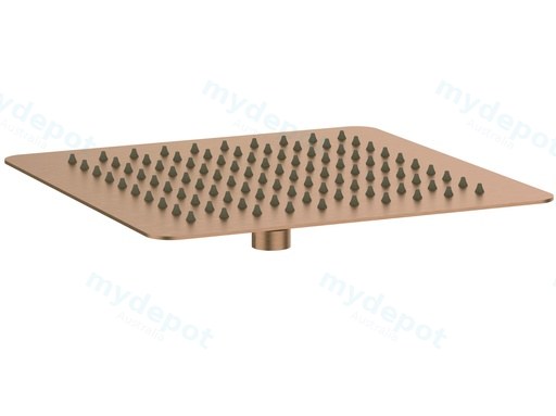 Square Rain Shower Head 250mm Brushed Bronze