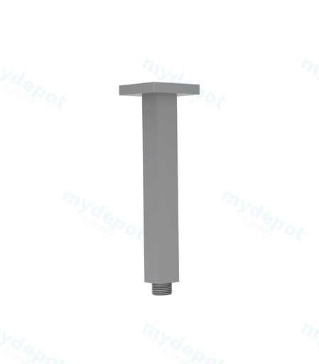 Square Vertical Shower Arm Gun Metal