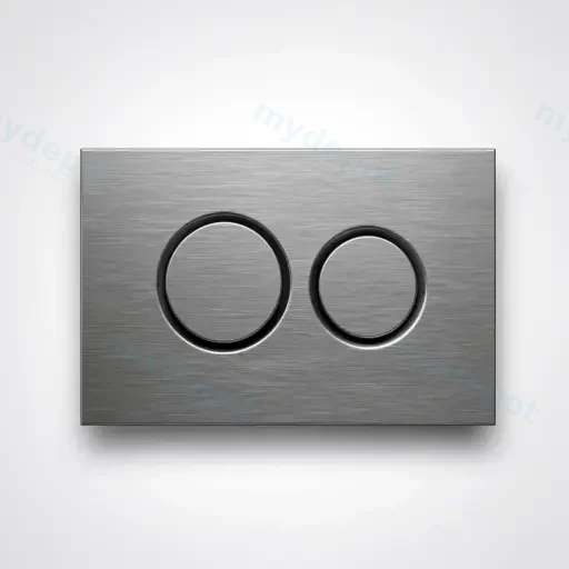 Stainless Steel Round Push Plate Gun Metal