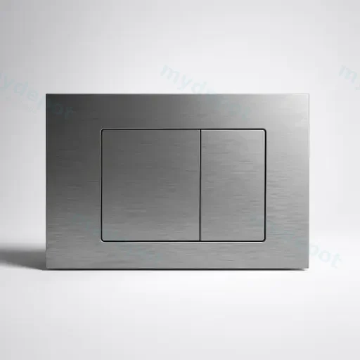 Stainless Steel Square Push Plate Gun Metal
