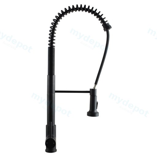 Tall Spring Black Pull Out Kitchen Sink Mixer Tap