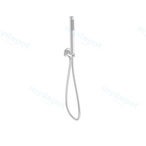 Tube Hand Shower On Wall Outlet Bracket Brushed Nickel