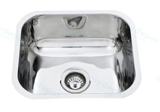Cora Single Bowl Undermount Sink 440x385mm No Tap Hole(304 Stainless Steel)