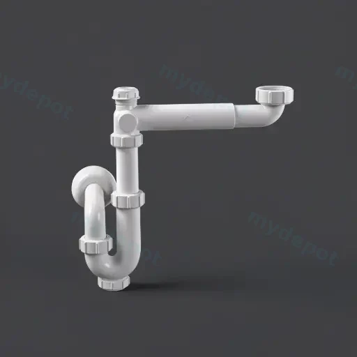 Vanity Space Saver Trap For Above Counter Basins 360 Degree Turing Trap