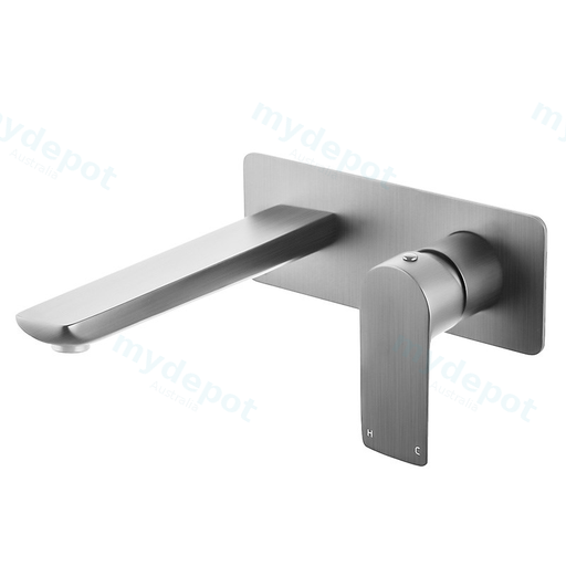 VOG Series Brushed Nickel Wall Mixer With Spout