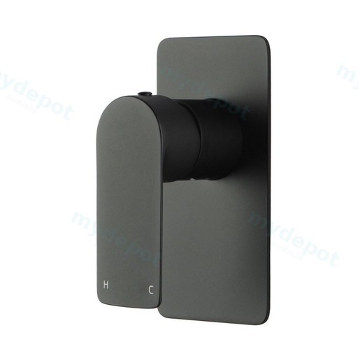 Vog Solid Brass Black Shower/Bath Wall Mixer