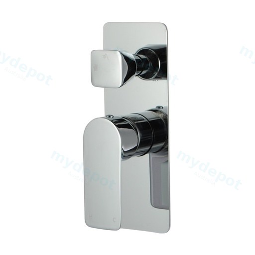 Vog Solid Brass Chrome Bath/Shower Wall Mixer with Diverter Wall Mounted