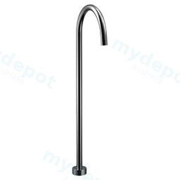 Yale  Round Floor-Mounted Bath Spout Gun Metal
