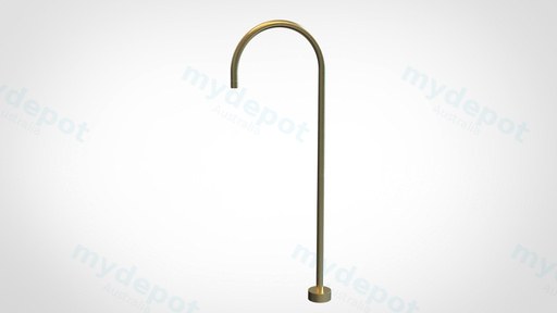 Yale  Round Floor-mounted Bath Spout Brushed Gold