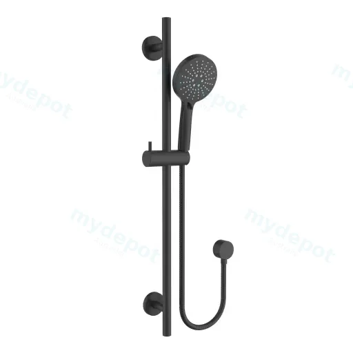 Otus Slimline Rail Shower Matt Black