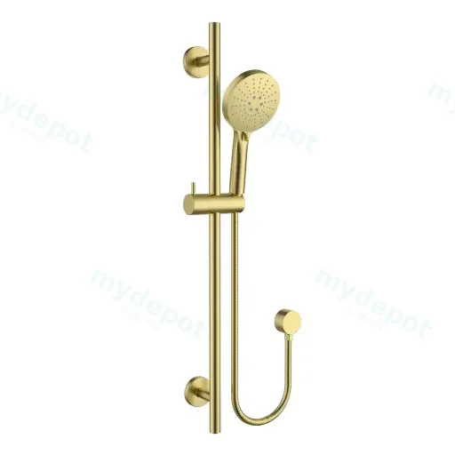 Otus Slimline Rail Shower Brushed Gold