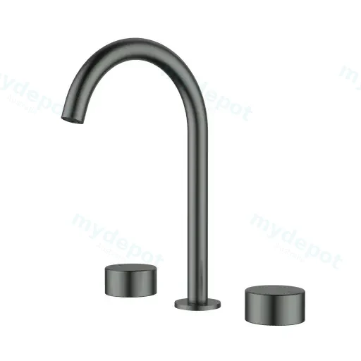 Hali 1/4 Turn C/D Basin Setr Gun Metal