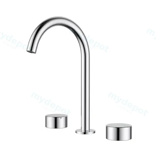 Hali 1/4 Turn C/D Basin Set Chrome