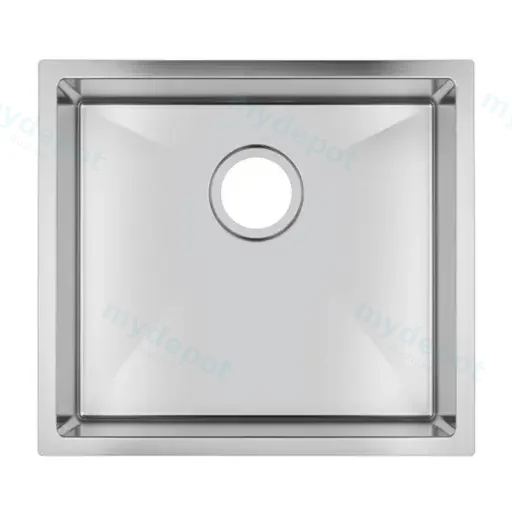 (C-500)Round Corner Chrome Stainless Steel Handmade Single Bowl Kitchen Sink 500*440*230mm