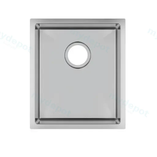 (C-390)Round Corner Chrome Stainless Steel Handmade Single Bowl Kitchen Sink 390*450*215mm