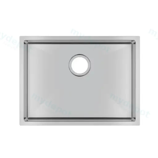(C-600)Round Corner Chrome Stainless Steel Handmade Single Bowl Kitchen Sink 600*450*230mm