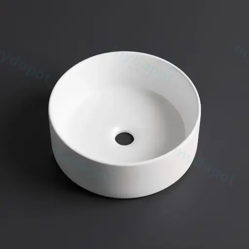 300*300*110mm Matte White Above Counter Basin(32mm Nonoverflow)