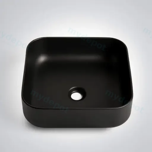385*385*140mm Matte White Above Counter Basin(32mm Nonoverflow)