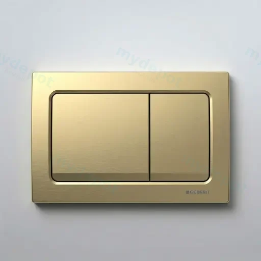 Geberit Alpha01 Square Button Brass