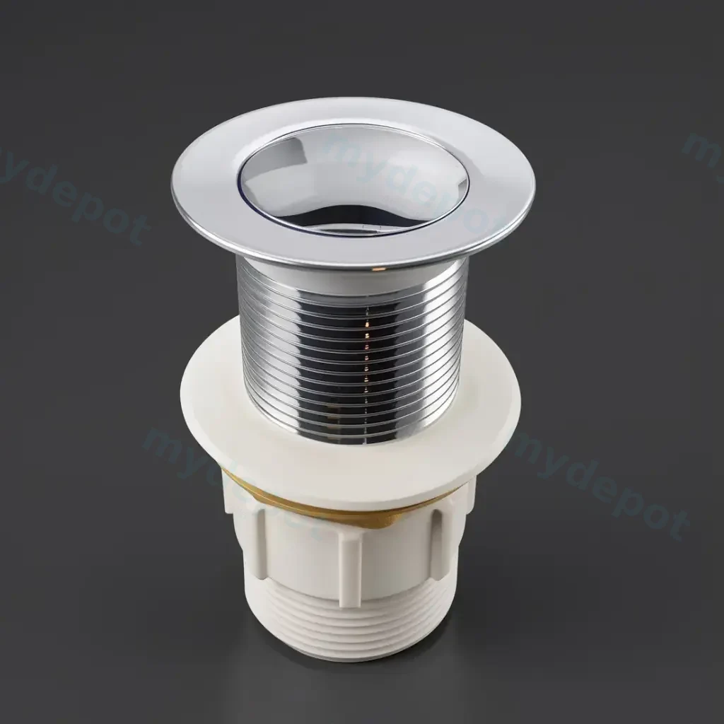 [70028/PW32C-NF] Nana Chrome Pop Up Waste 32/40mm Non Overflow Solid Brass Plug Waste