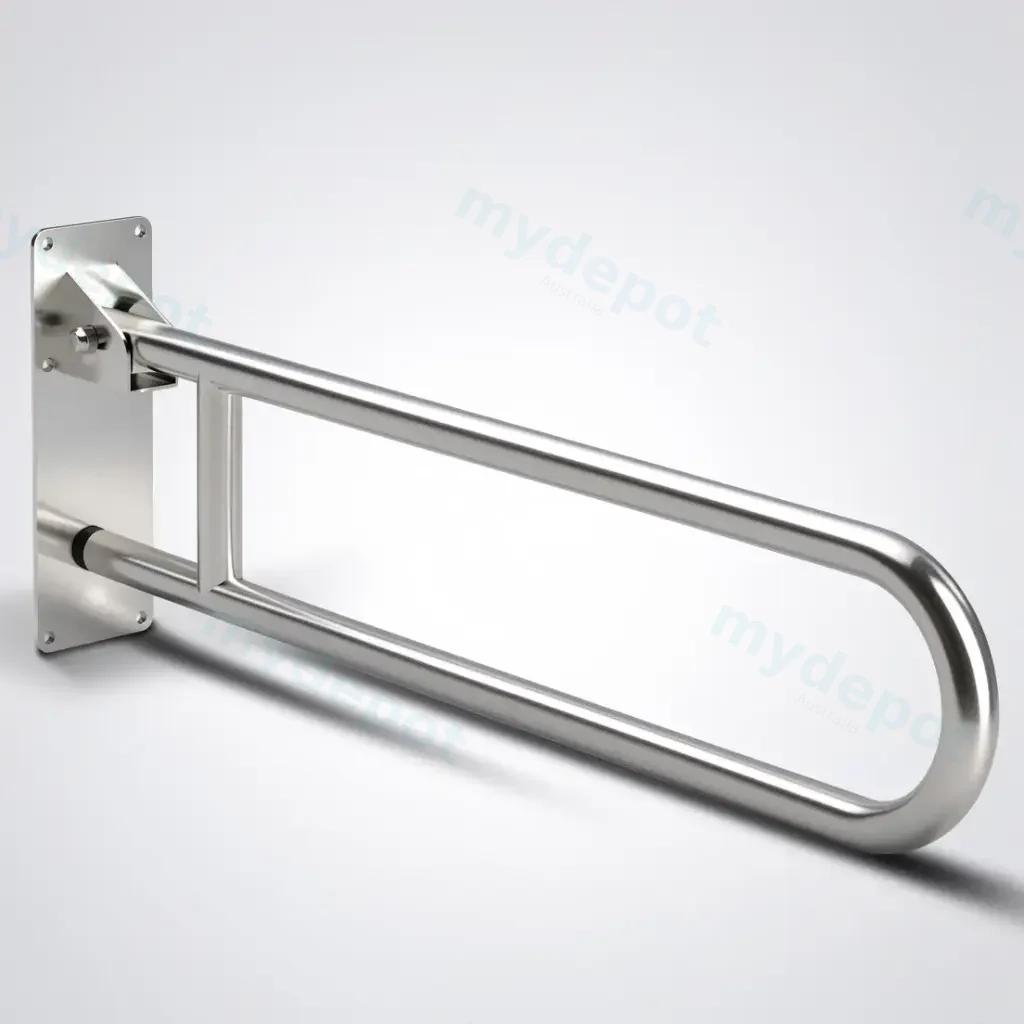 [55700] 100mmWX300mmHmm Bradley Australia MapS Drop Down Satin SS Grab Rail