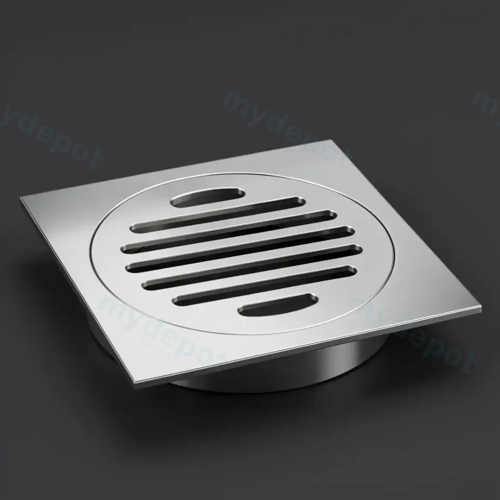 [70065/FD110.CH] 110*110mm Square Chrome Brass Floor
Waste(100mm Outlet)