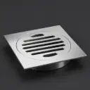110*110mm Square Chrome Brass Floor
Waste(100mm Outlet)