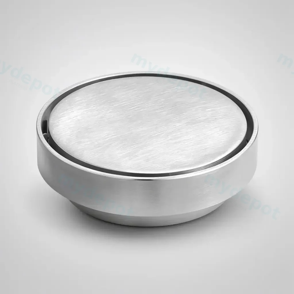 115X115mm Brushed Nickel Clear Out Floor Waste(88mm Outlet)