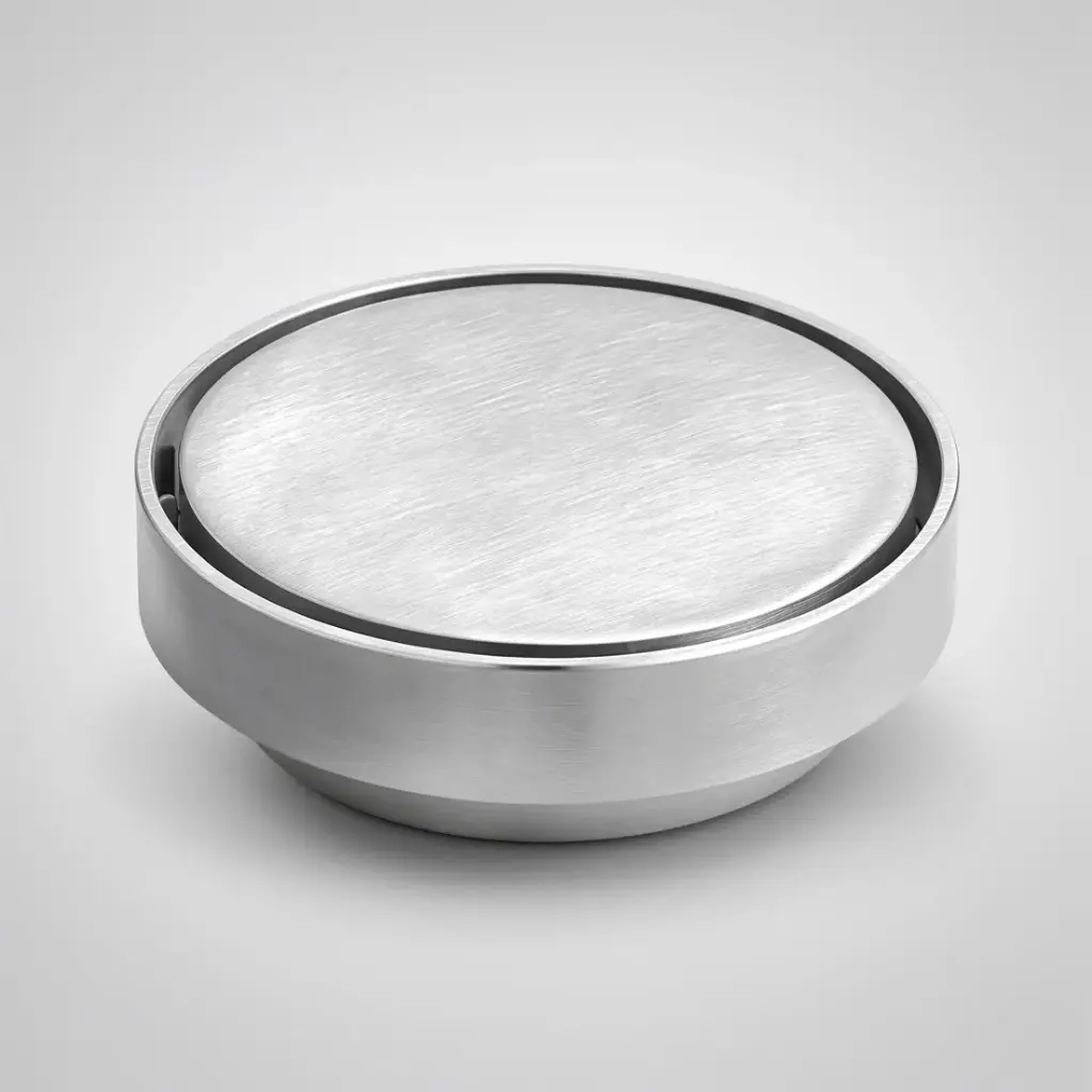 [55860] 115X115mm Brushed Nickel Clear Out Floor Waste(88mm Outlet)