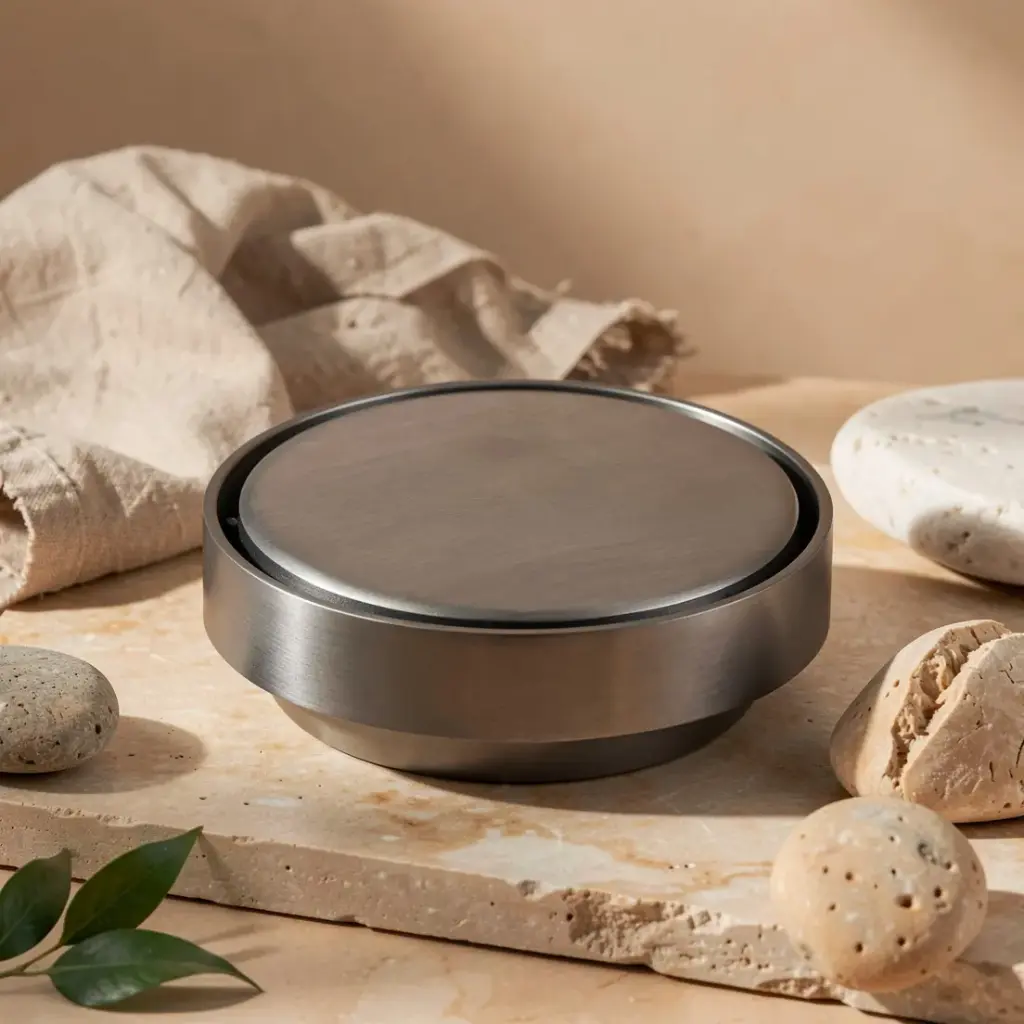 [55856] 115X115mm Gun Mental Round Tile Insert Floor Drain(88mm)