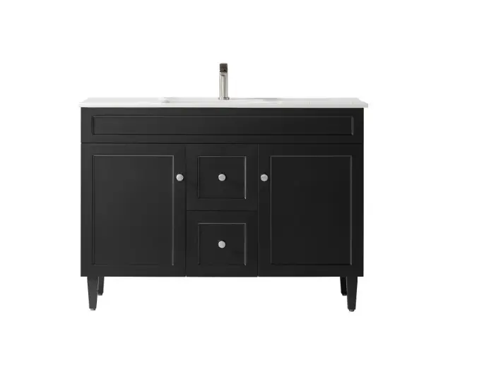 [56501] 1190X455X860 Matte Black Harold Federation Free Standing PVC Cabinet,Left Hand Drawers