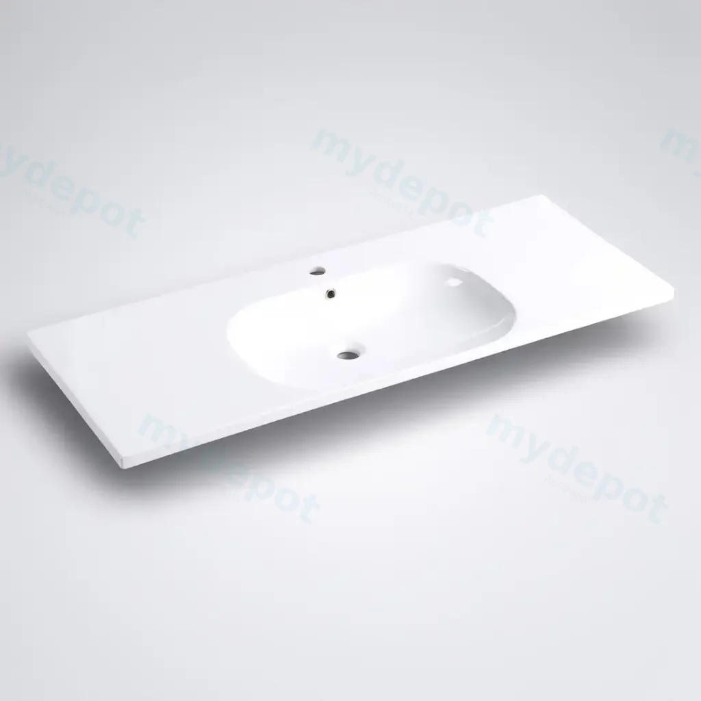 1200mm Moon Basin Round Bowl Gloss White Ceramic Top