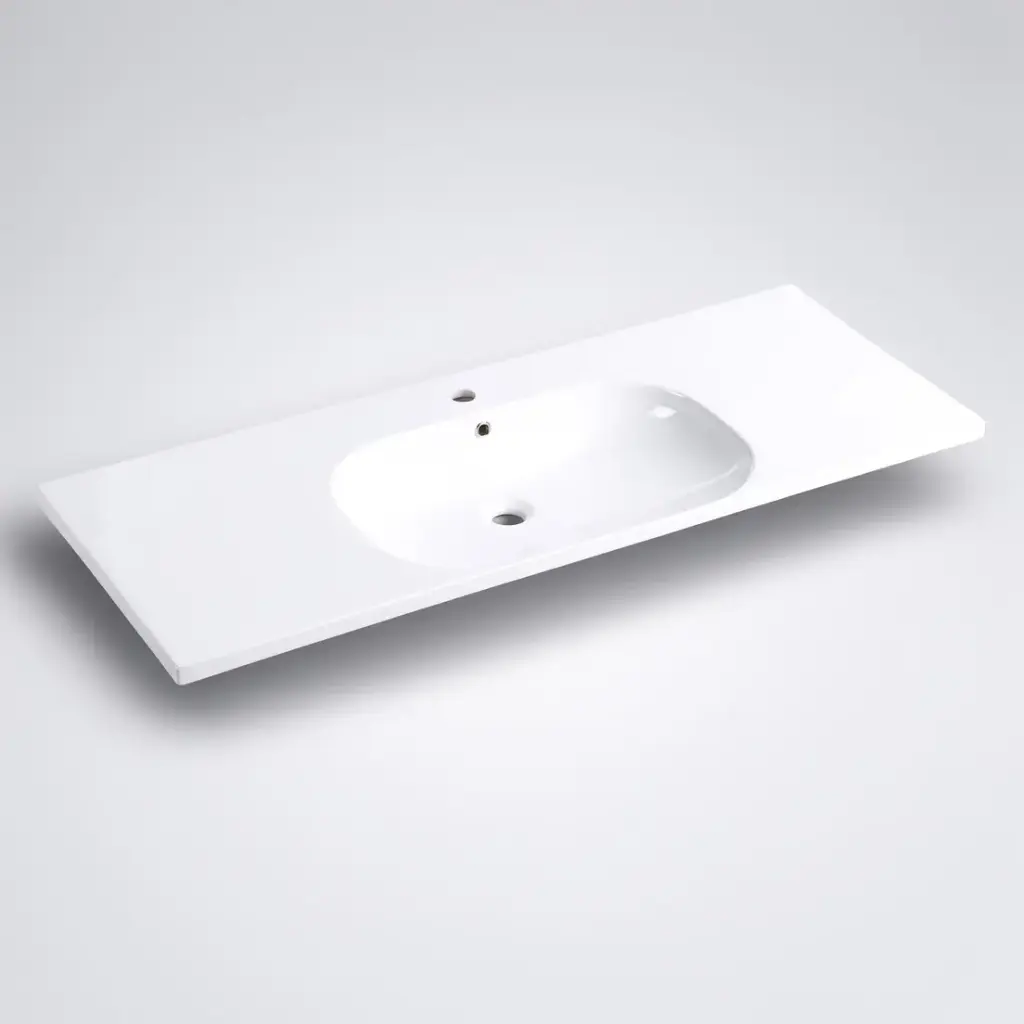 1200mm Moon Basin Round Bowl Gloss White Ceramic Top