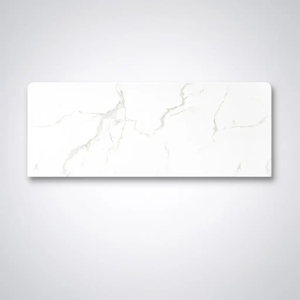 1200x465x15mm White Marble Look Sintered Stone Top Benchtop