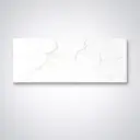 1200x465x15mm White Marble Look Sintered Stone Top Benchtop