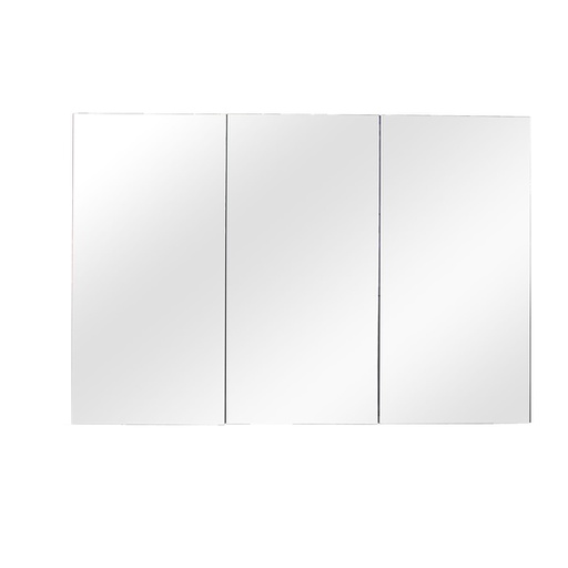 1200mm Bathroom Shaving Cabinet PVC Gloss White 2PAC 3 Door Pencil Edge