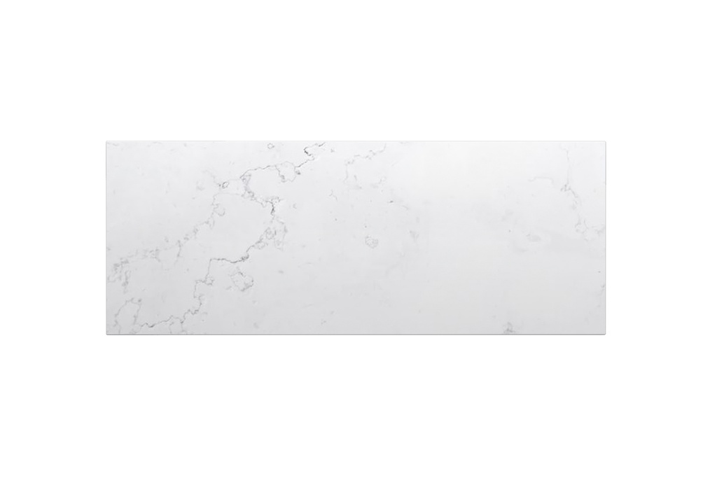 [90186/QZ1246ST] 1200x465x20mm Quartz Stone Top Gloss White Marble Look Silica-Free Caesarstone Benchtop