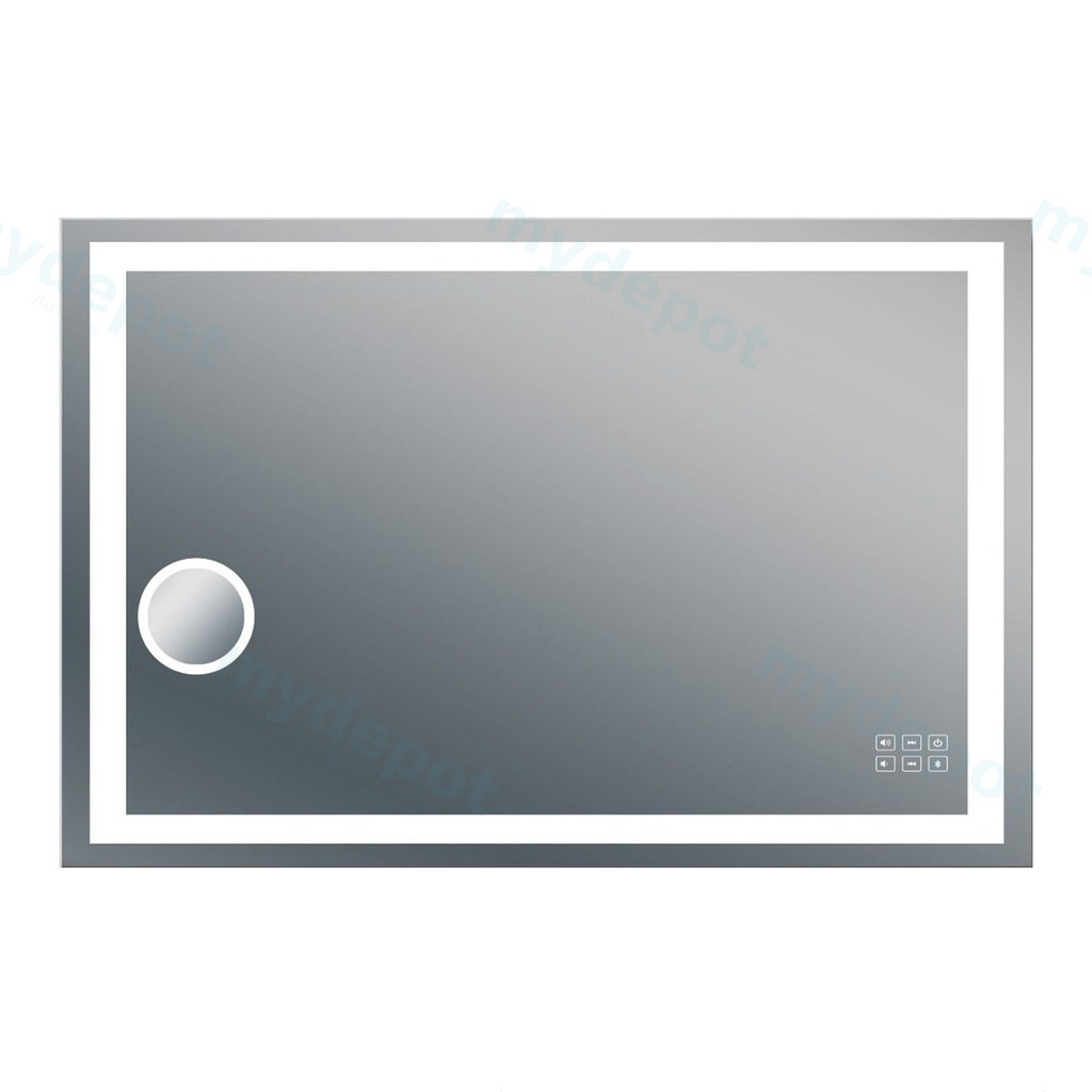1200x800mm ART- Bluetooth LED Mirror With Magnifier
