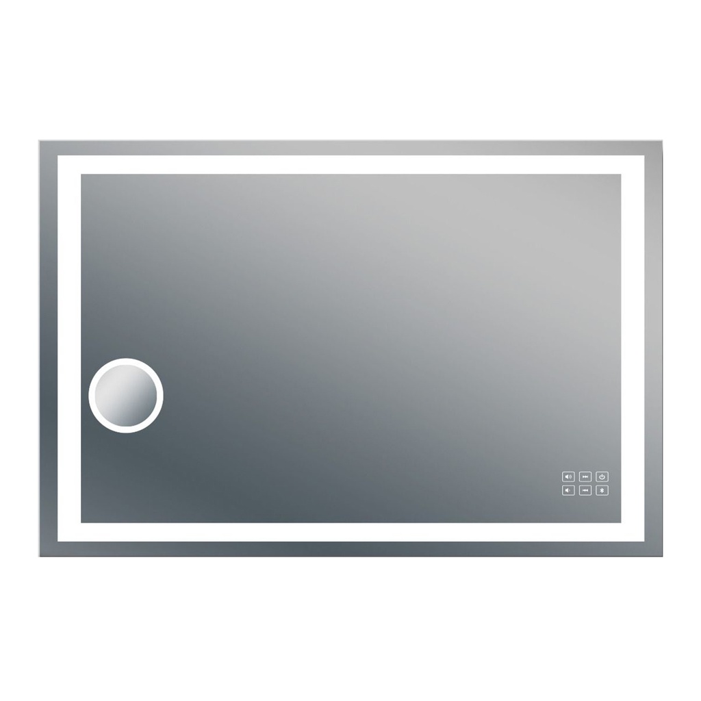 1200x800mm ART- Bluetooth LED Mirror With Magnifier