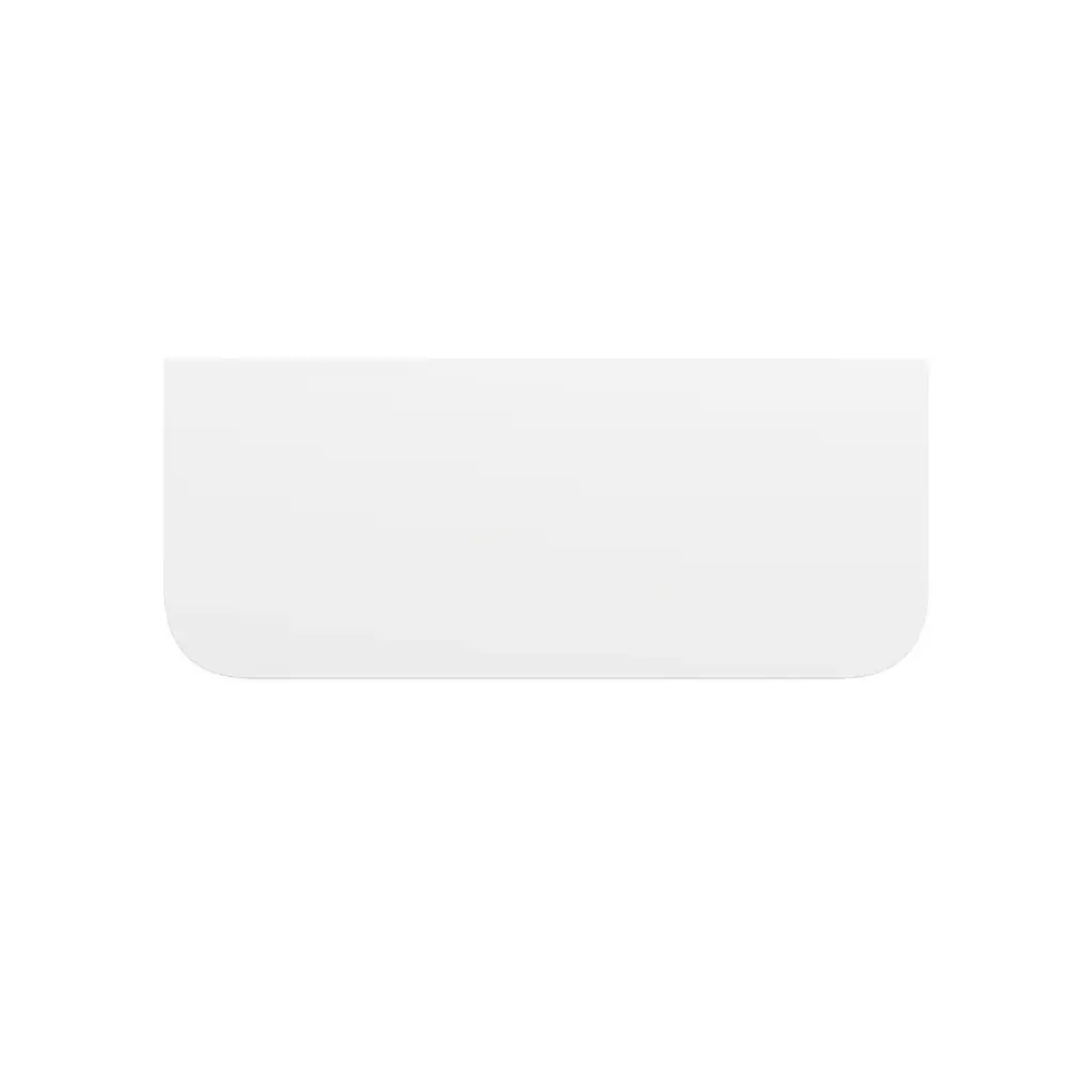 [90213/KC125ST-MW] 1200mm Matte White Sintered Stone Top Rounded Corner Benchtop