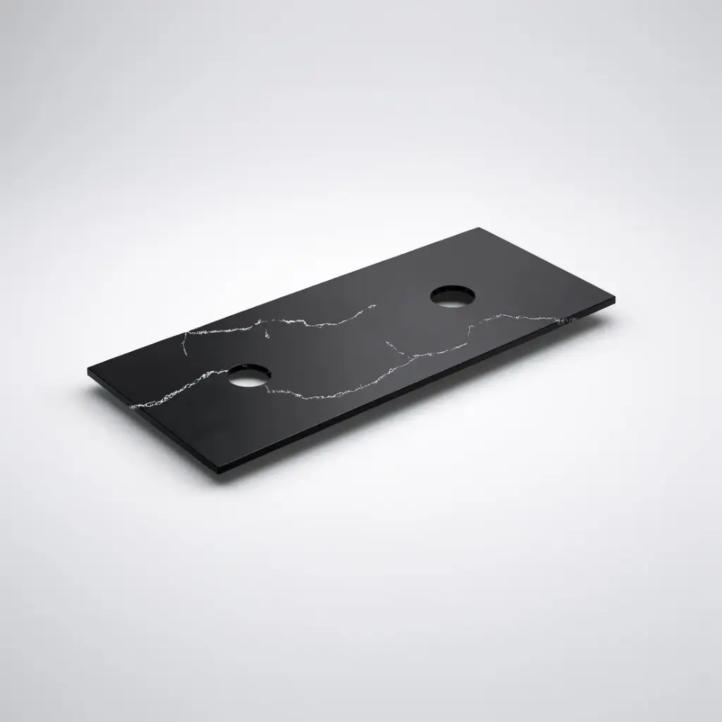 [56320] 1205X465X12mm Calacatta Night Solid Surface Stone Top