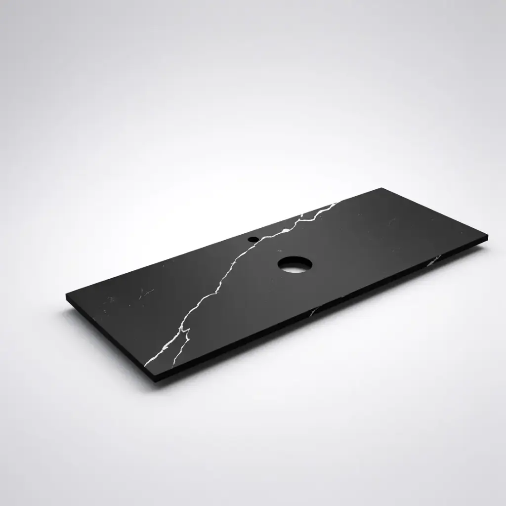 [56385] 1205X465X20mm Calacatta Night (WG485)Zero Silica Engineer Stone Top