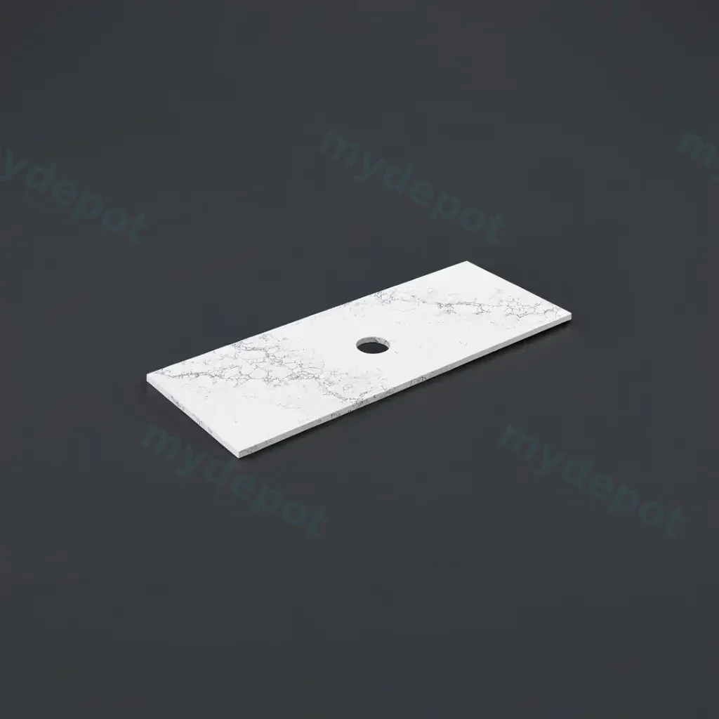 [56363] 1205X465X20mm Calacatta White (WG486) Zero Silica Engineer Stone Top