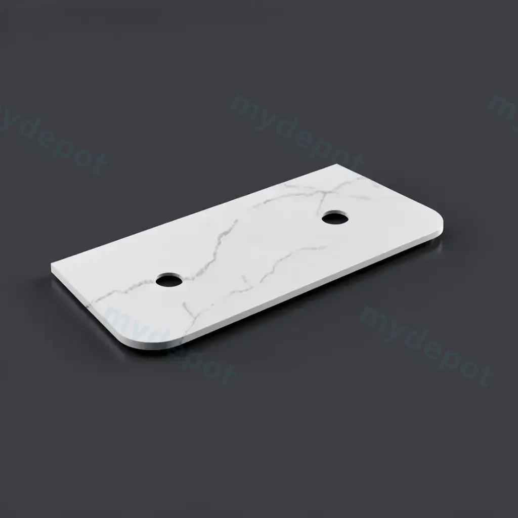 [56067] 1205X505X12mm Calacatta Artic White Solid Surface Stone Top