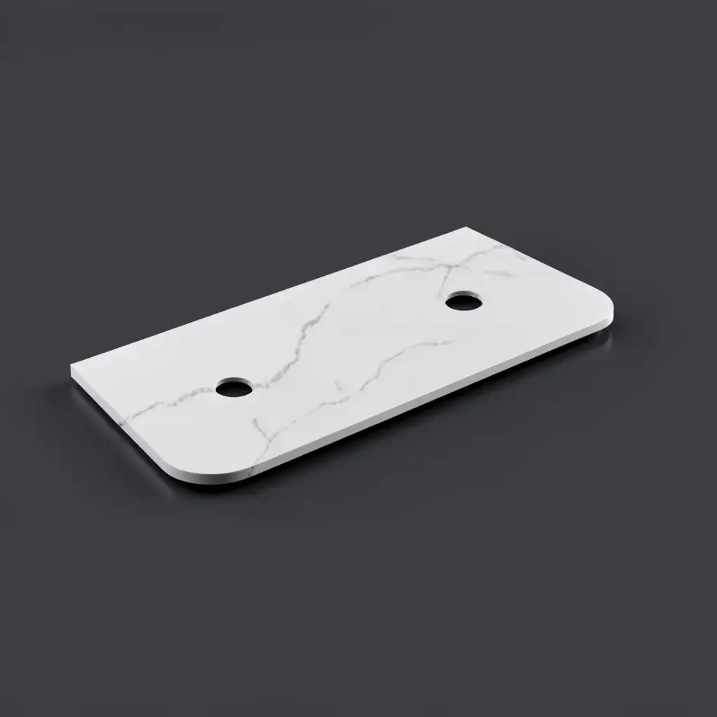 [56067] 1205X505X12mm Calacatta Artic White Solid Surface Stone Top