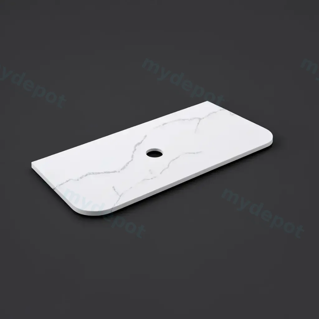 [56065] 1205X505X12mm Calacatta Artic White Solid Surface Stone Top