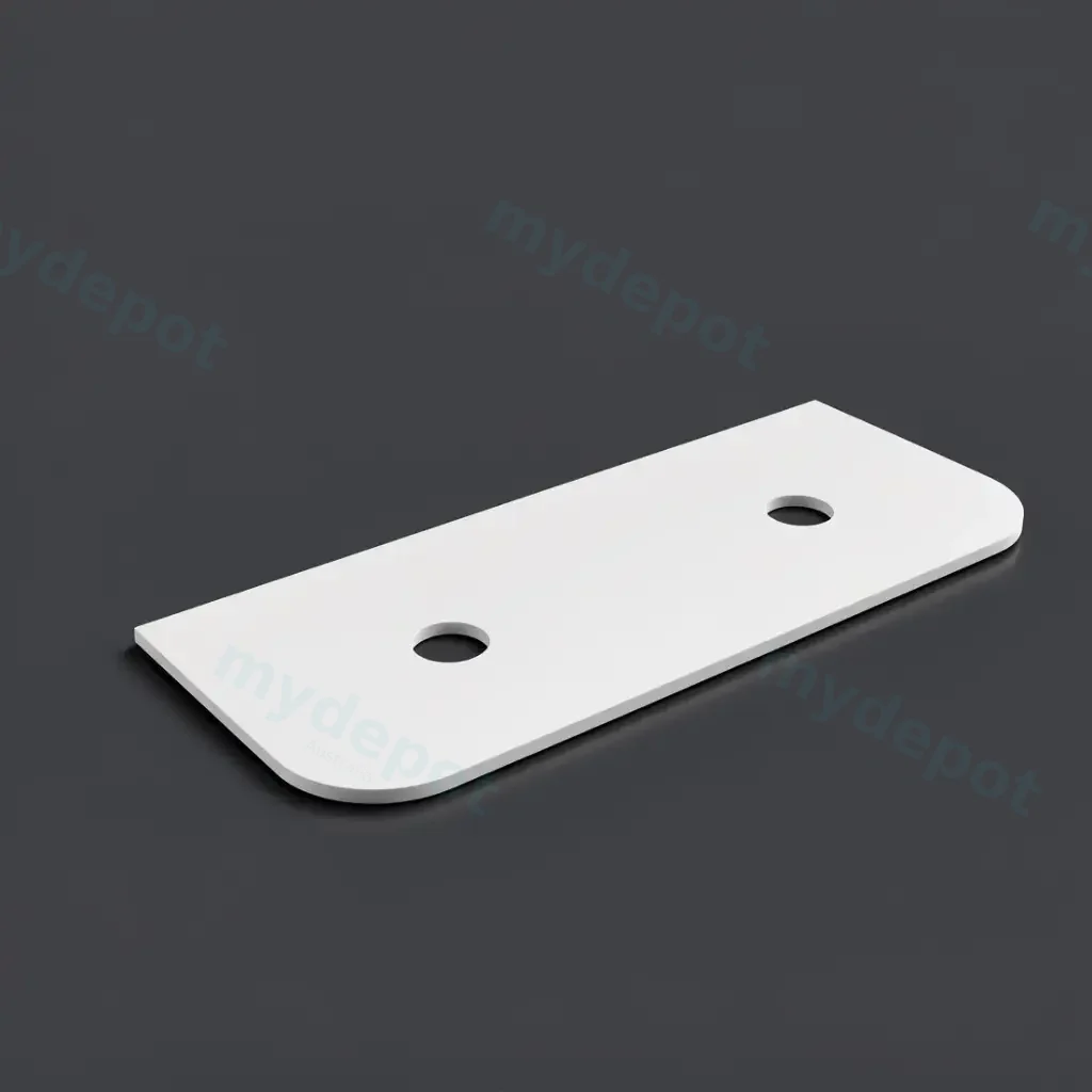 1205X505X20mm Blanco White(WG034) Zero Silica Engineer Curve Stone Top