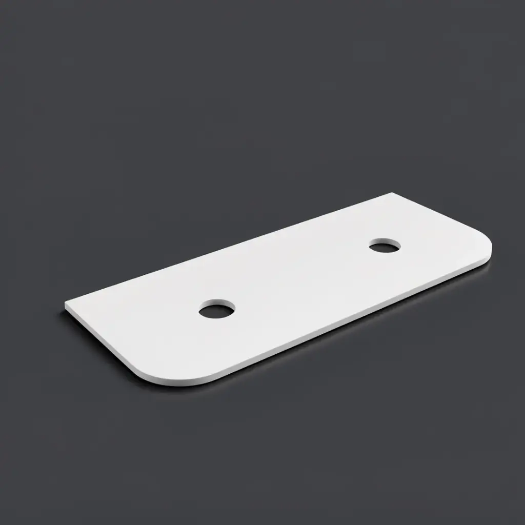 [56421] 1205X505X20mm Blanco White(WG034) Zero Silica Engineer Curve Stone Top