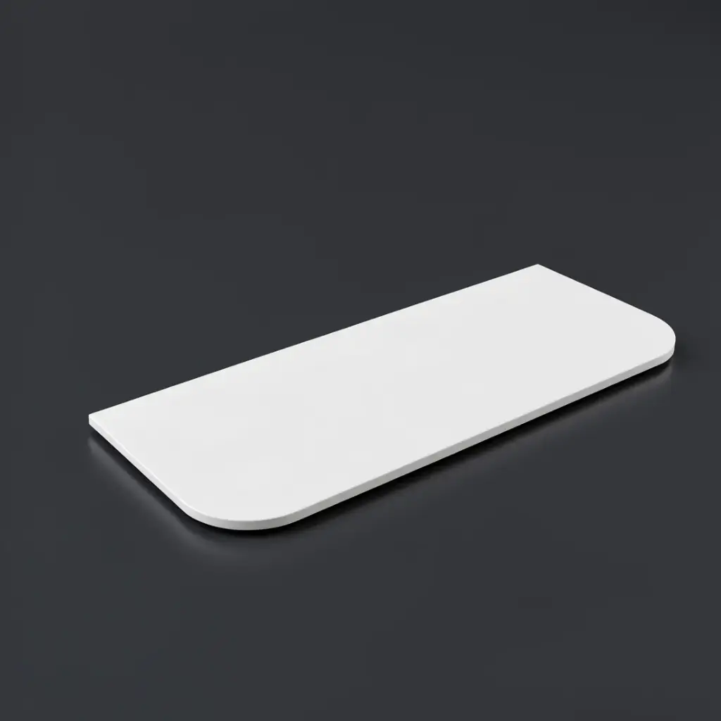 [56413] 1205X505X20mm Blanco White(WG034) Zero Silica Engineer Curve Stone Top Top